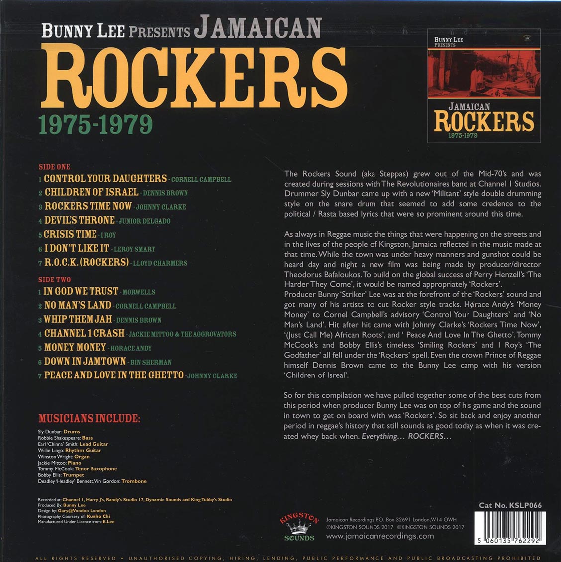 Bim Sherman, Johnny Clarke, Leroy Smart, Etc. - Bunny Lee Presents Jamaican Rockers 1975-1979 (180g)