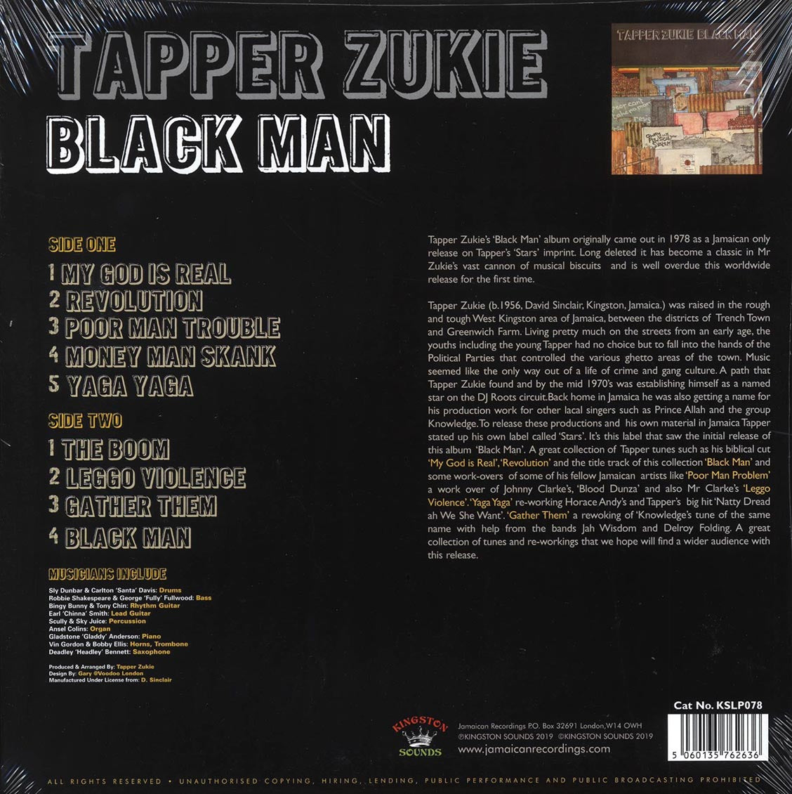 Tappa Zukie - Black Man (180g)