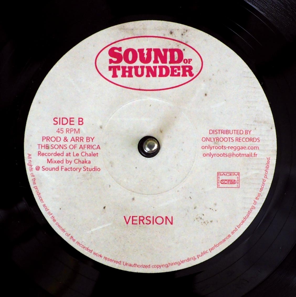 Nadia Harris McAnuff & The Sons Of Africa - Peace Begins Within  /  Version