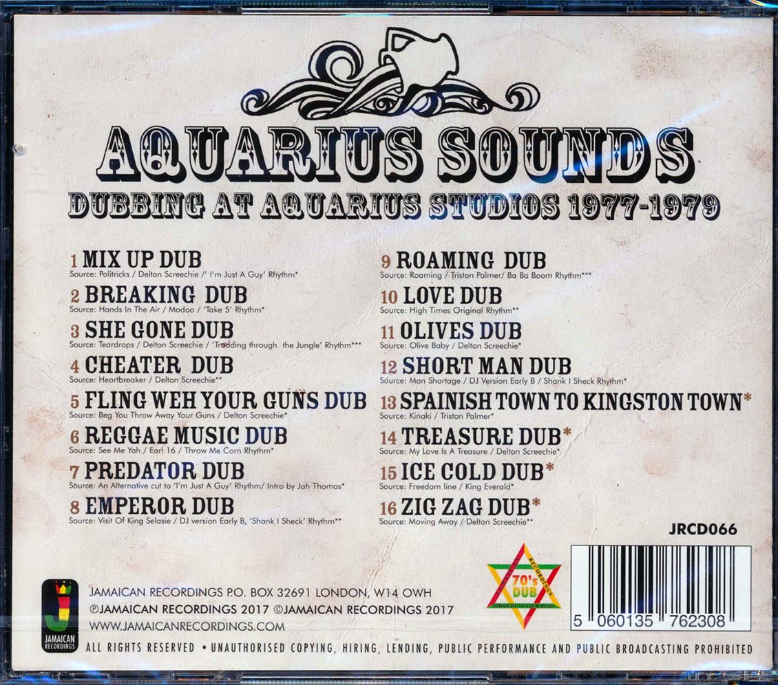 Aquarius Sounds - Dubbing At Aquarius Studios 1977-1979