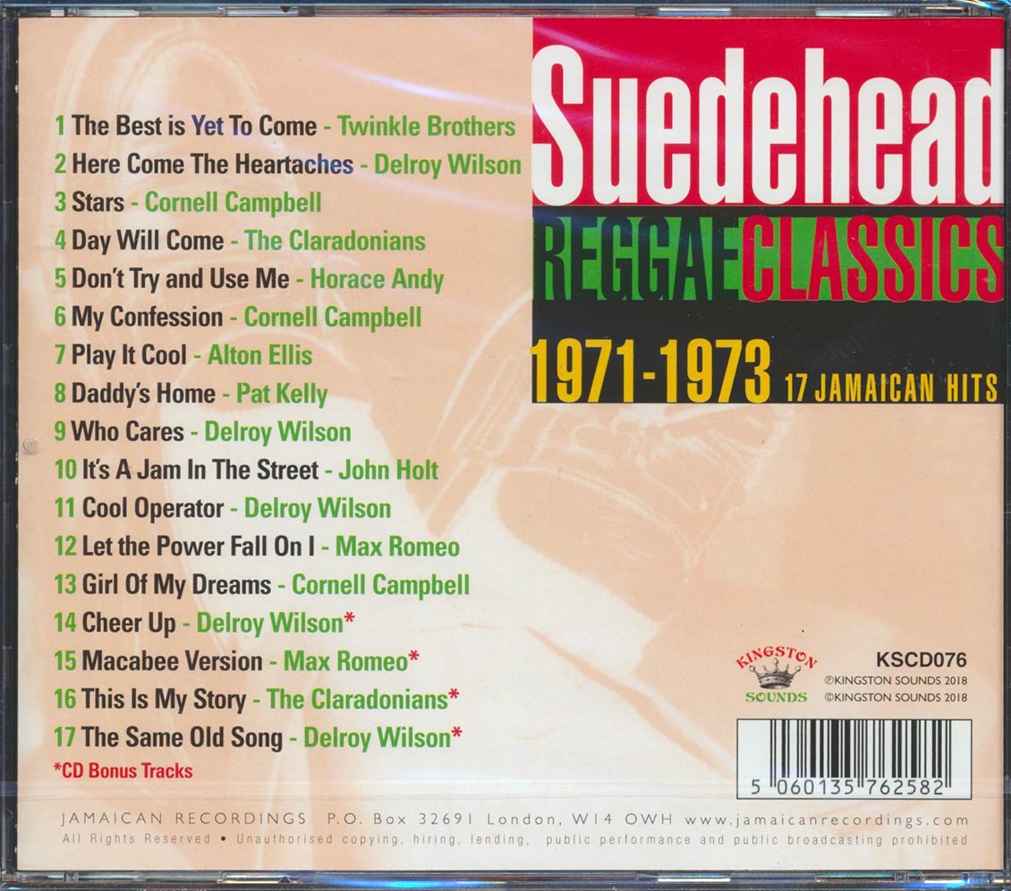 Max Romeo, Delroy Wilson, Alton Ellis, Etc. - Suedehead Reggae Classics 1971-1973