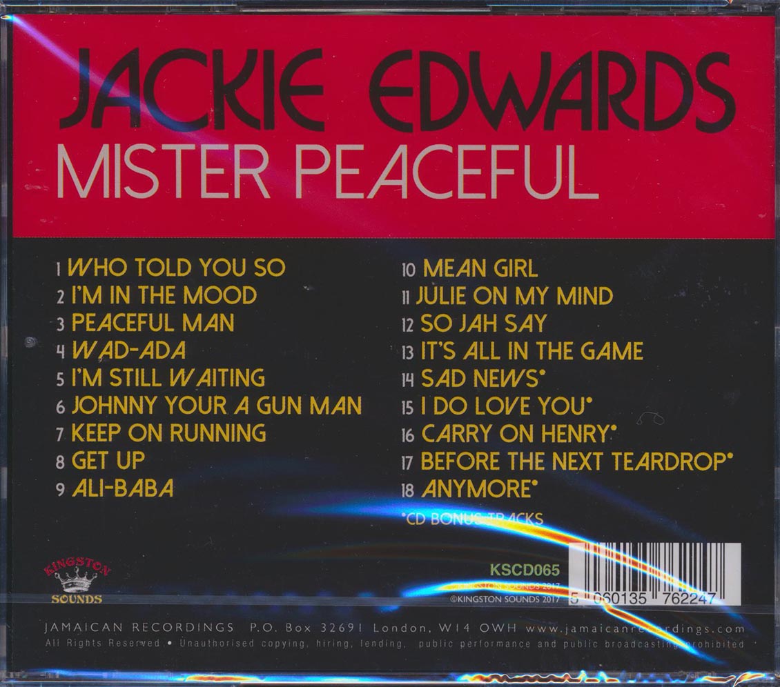Jackie Edwards - Mister Peaceful