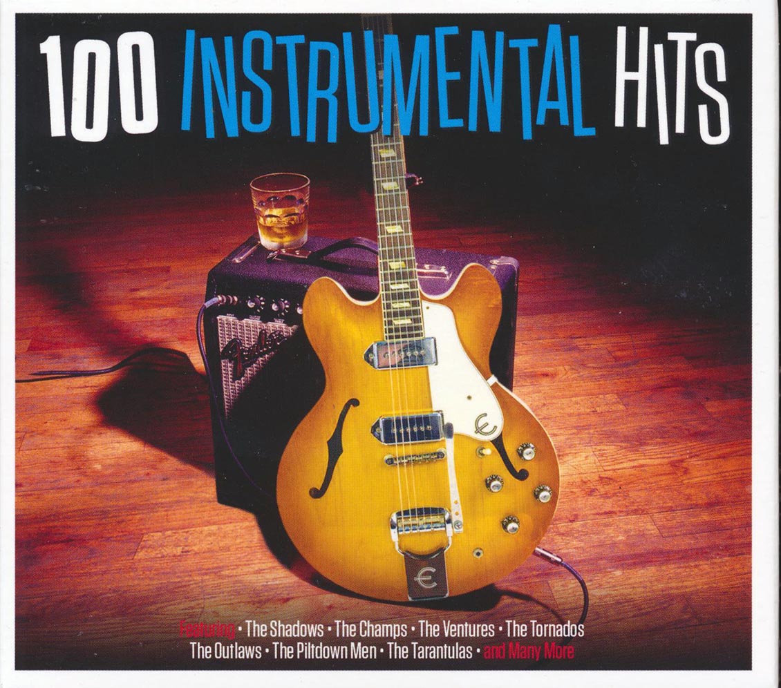 Johnny & The Hurricanes, The Champs, The Spotnicks, The Ventures, The Shadows, The Tornadoes, The Outlaws, Etc. - 100 Instrumental Hits (100 tracks) (4xCD) (deluxe 4-fold digipak)