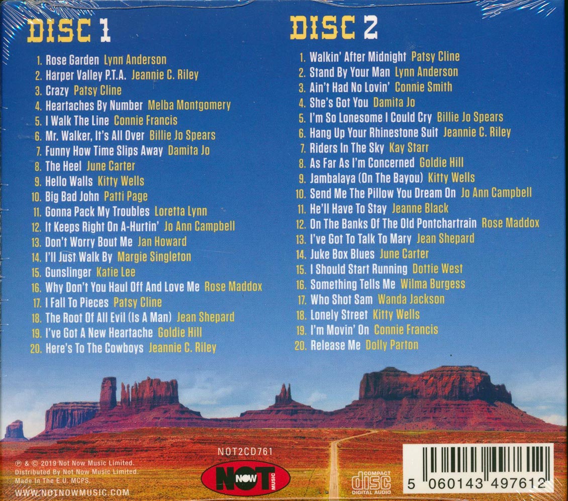 Dolly Parton, Patsy Cline, Loretta Lynn, Etc. - The First Ladies Of Country (40 tracks) (2xCD)
