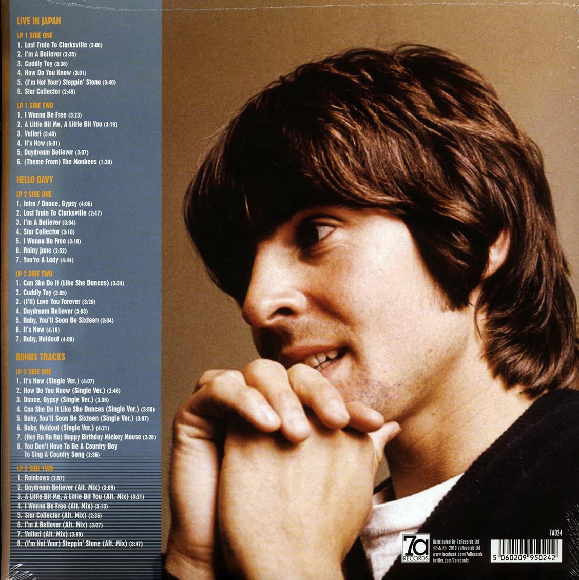 Davy Jones - Live In Japan (42 tracks) (3xLP) (colored vinyl)