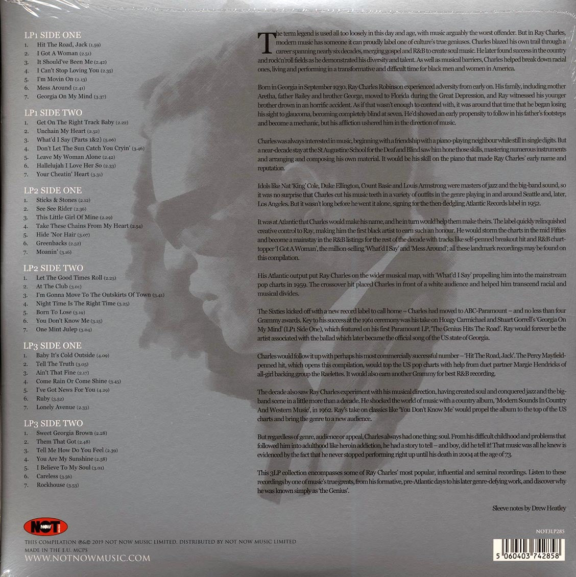 Ray Charles - The Platinum Collection (42 tracks) (3xLP) (colored vinyl)