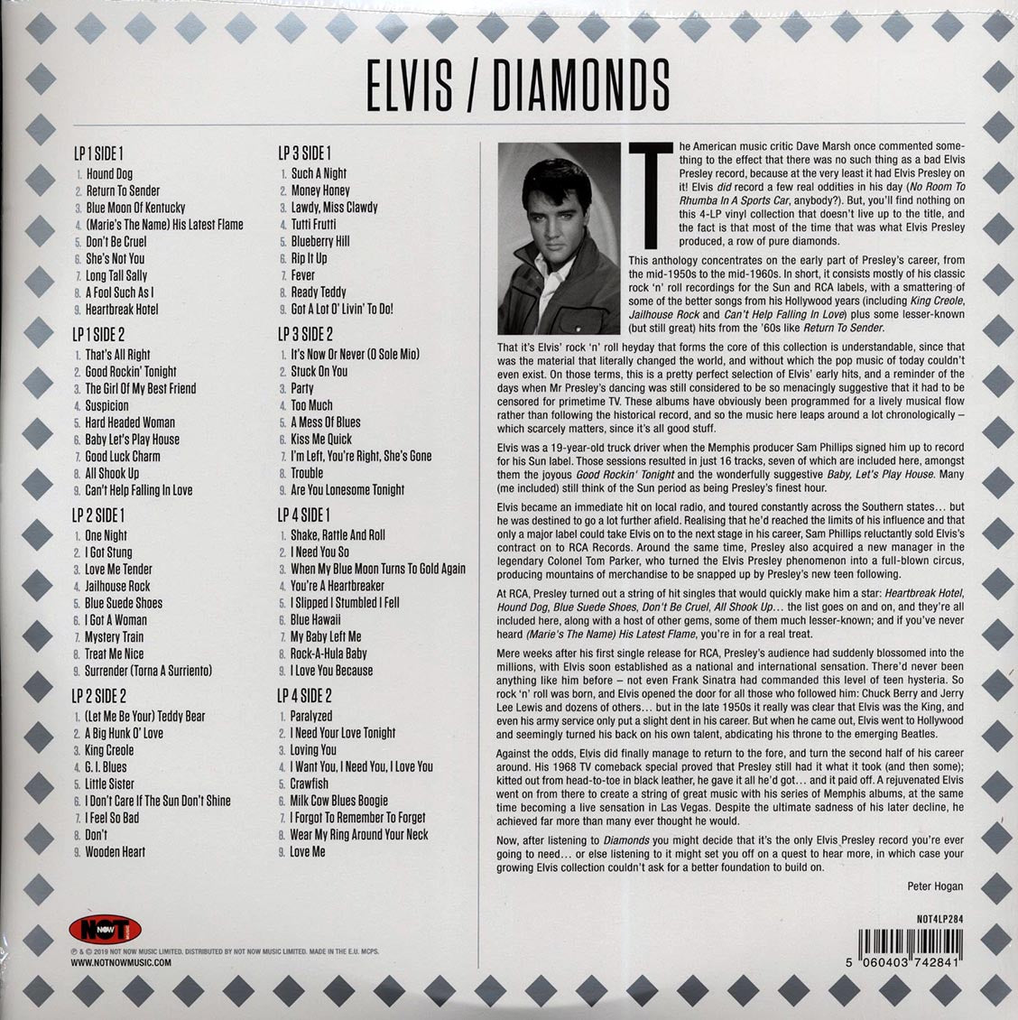 Elvis Presley - Diamonds: 72 Original Classics (72 tracks) (4xLP) (colored vinyl)