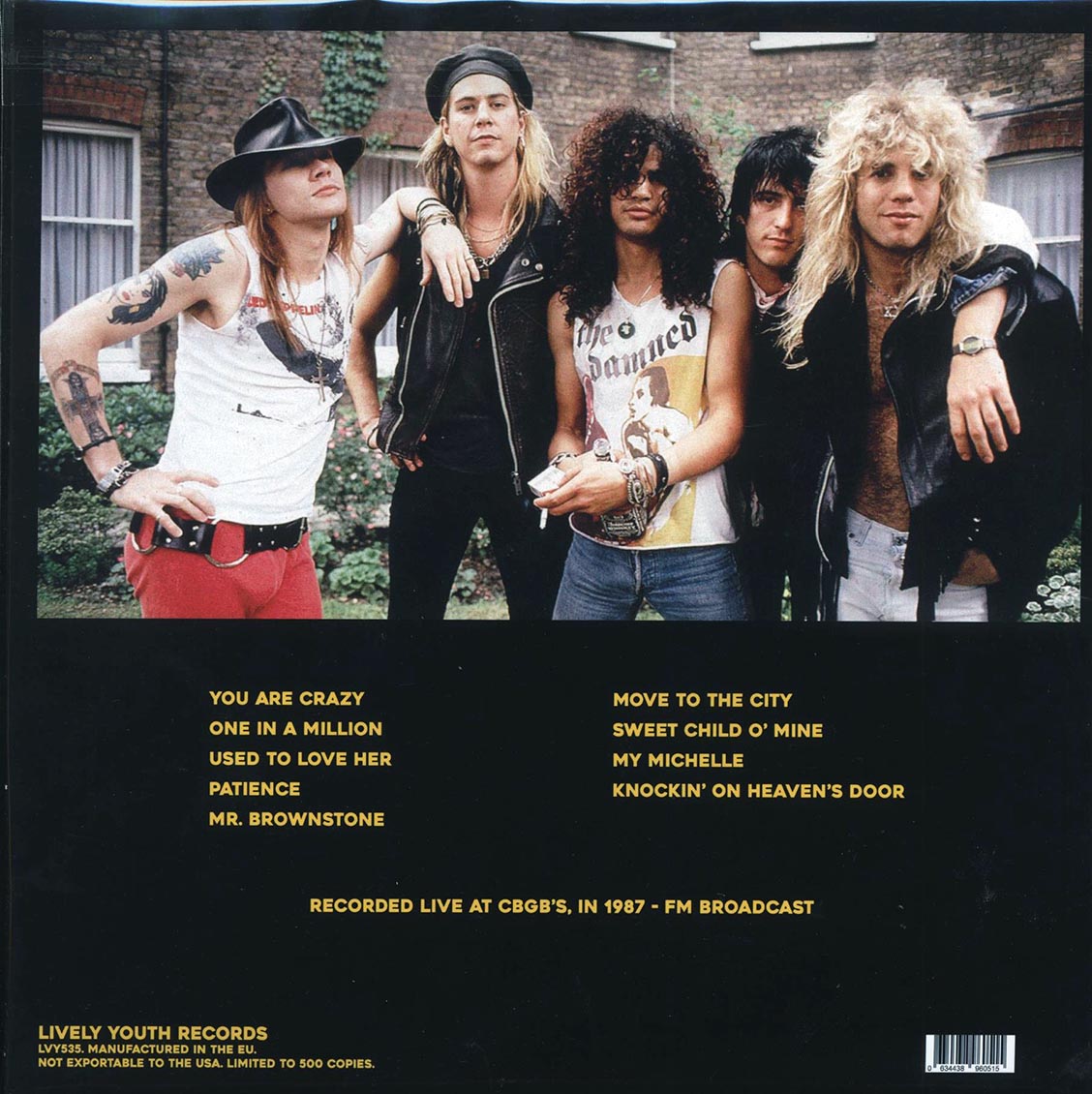 Guns N' Roses - Acoustic At CBGB's, 1987 FM Broadcast (ltd. 500 copies made)