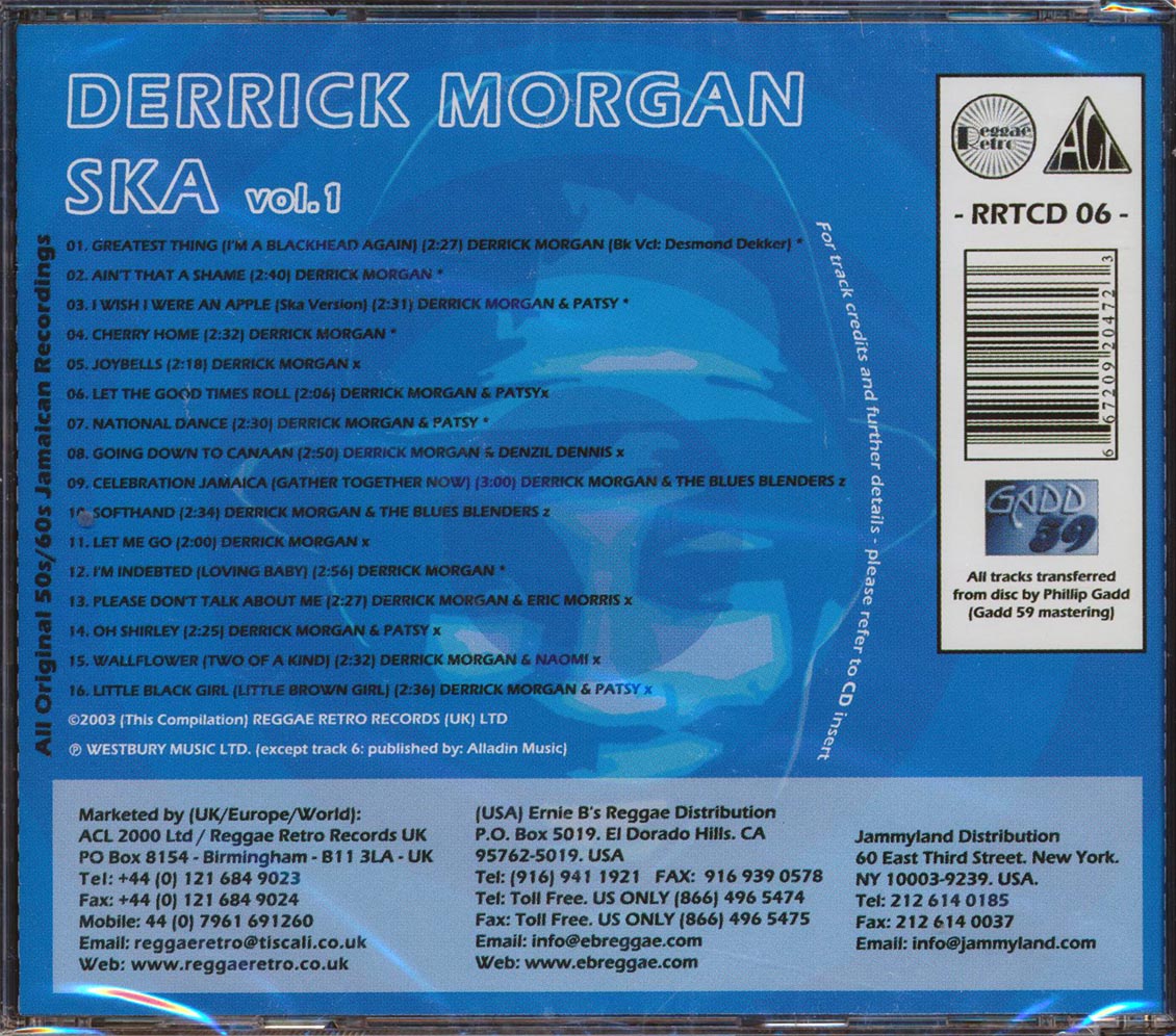 Derrick Morgan - Ska Volume 1
