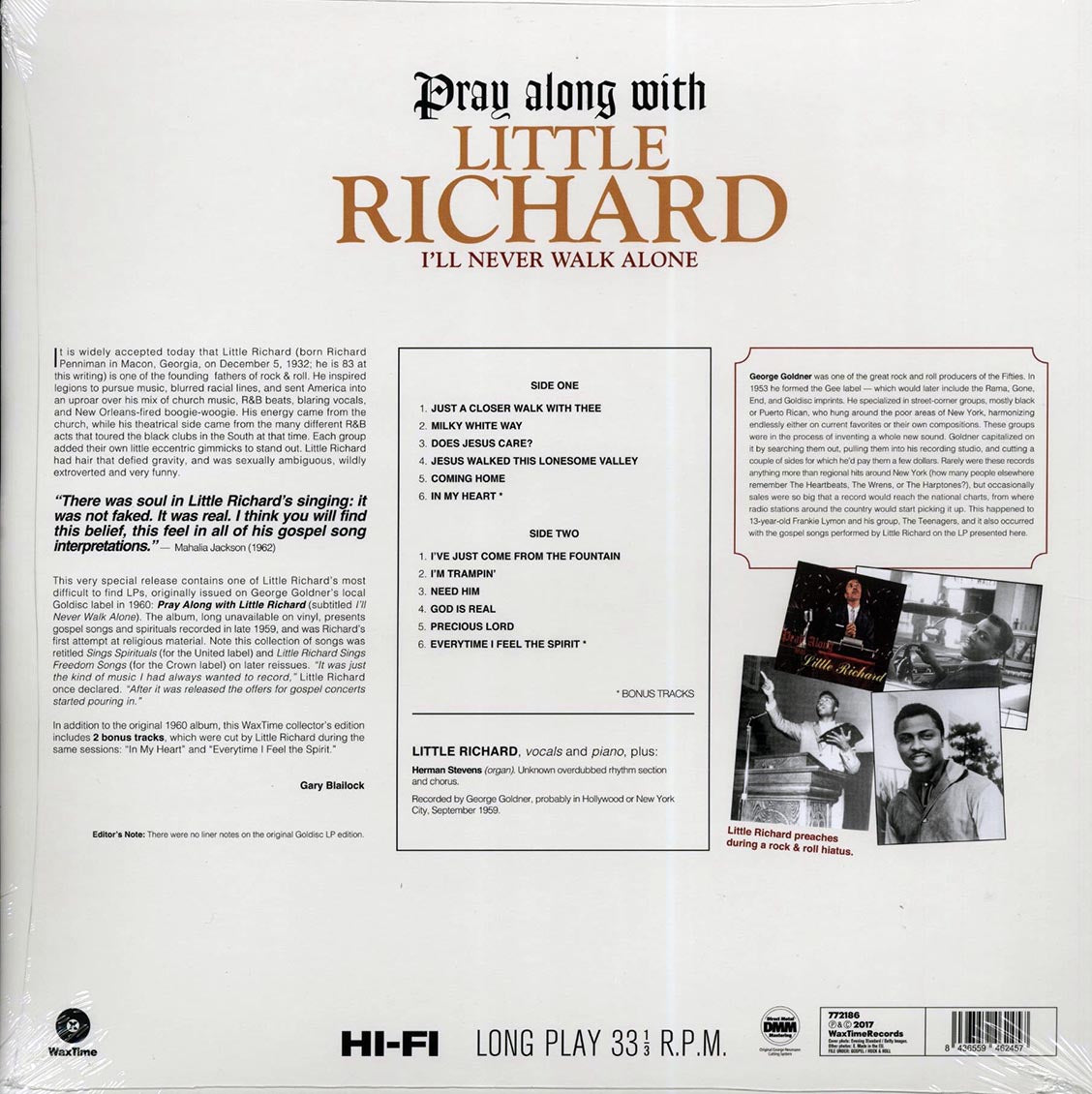 Little Richard - I'll Never Walk Alone: Pray Along With Little Richard (DMM) (ltd. ed.) (180g) (High-Def VV) (remastered)