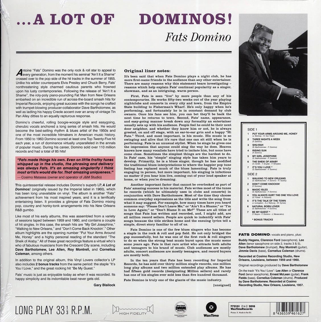 Fats Domino - A Lot Of Dominos! (DMM) (ltd. ed.) (180g) (High-Def VV) (remastered)