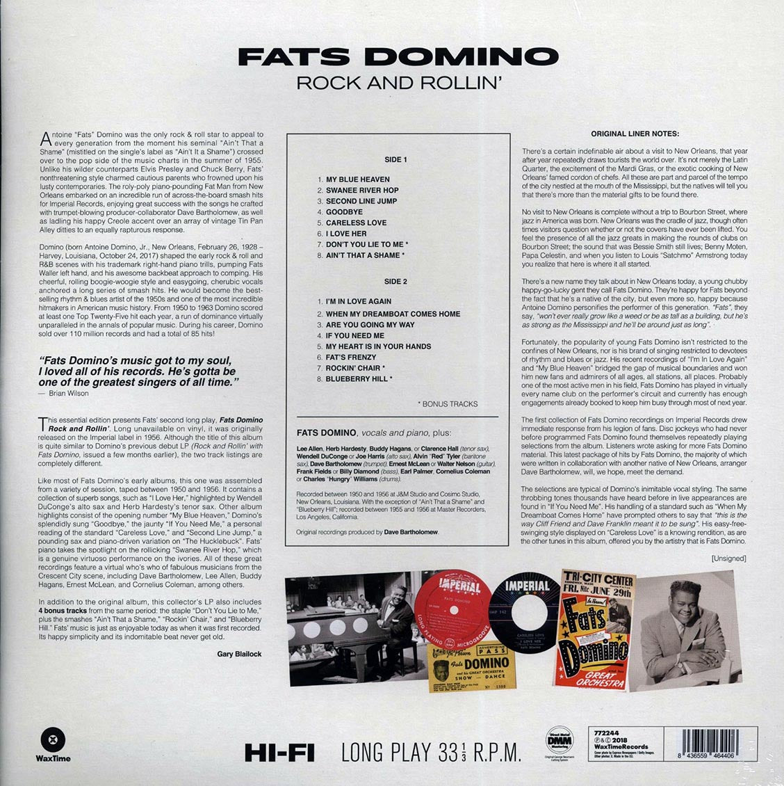 Fats Domino - Rock And Rollin' (DMM) (ltd. ed.) (180g) (High-Def VV) (remastered)
