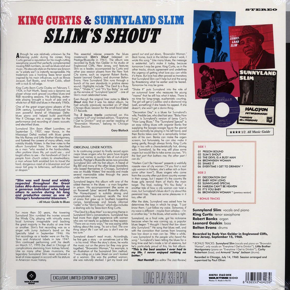 King Curtis, Sunnyland Slim - Slim's Shout (DMM) (ltd. 500 copies made) (180g) (remastered)