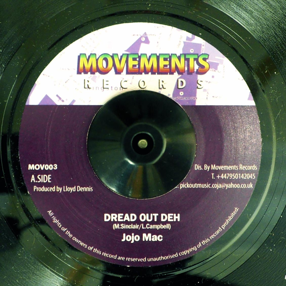 Jojo Mac - Dread Out Deh  /  Dread Version
