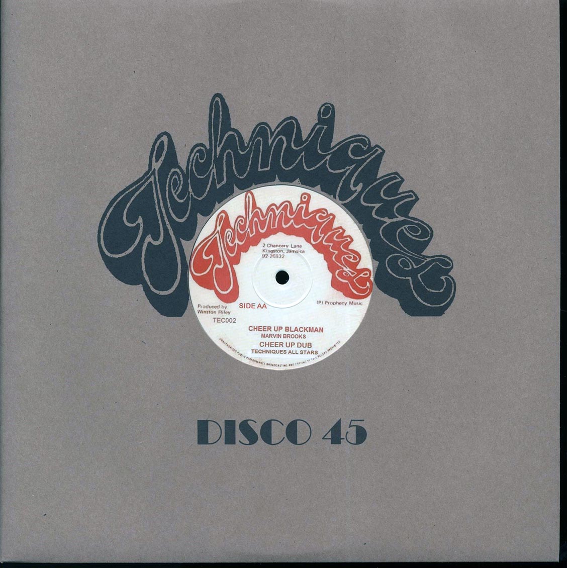 Donavan Adams - Them A Mack Jah; Techniques All Stars - Mack Jah Dub  /  Marvin Brooks - Cheer Up Blackman; Techniques All Stars - Cheer Up Dub