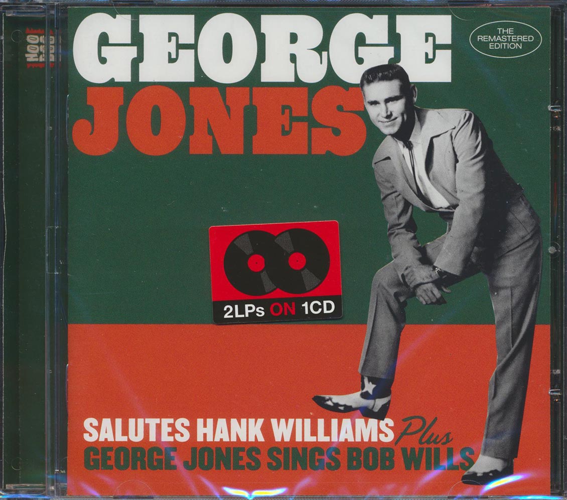 George Jones - Salutes Hank Williams + George Jones Sings Bob Wills (2 albums on 1 CD) (30 tracks) (incl. 16-page booklet) (remastered) (24-bit mastering)