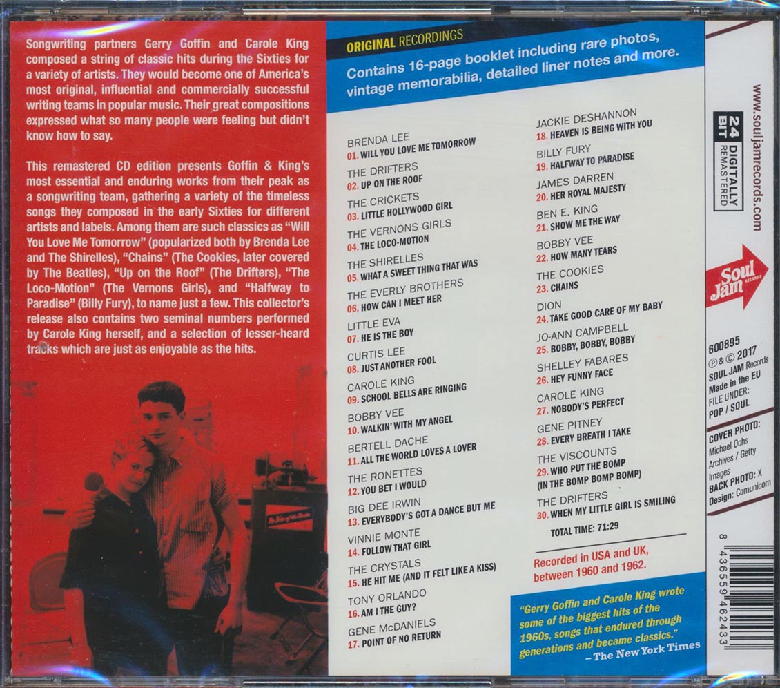 Bobby Vee, The Cookies, The Crystals, Carole King, Etc. - The Gerry Goffin & Carole King Songbook: Will You Still Love Me Tomorrow (30 tracks) (incl. 16-page booklet) (remastered) (24-bit mastering)