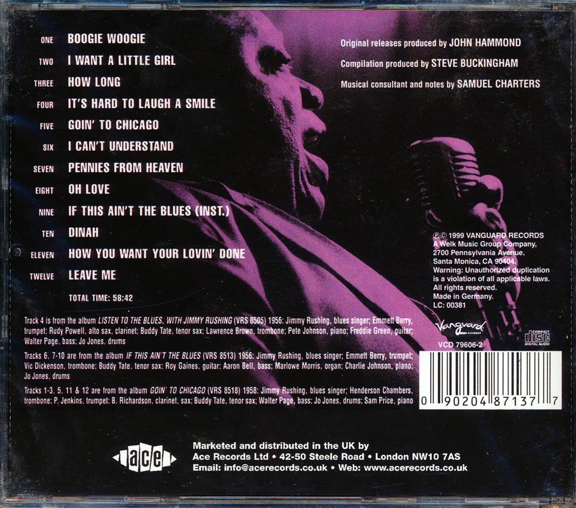 Jimmy Rushing & Friends - Oh Love (incl. large booklet) (24-bit mastering) (remastered)