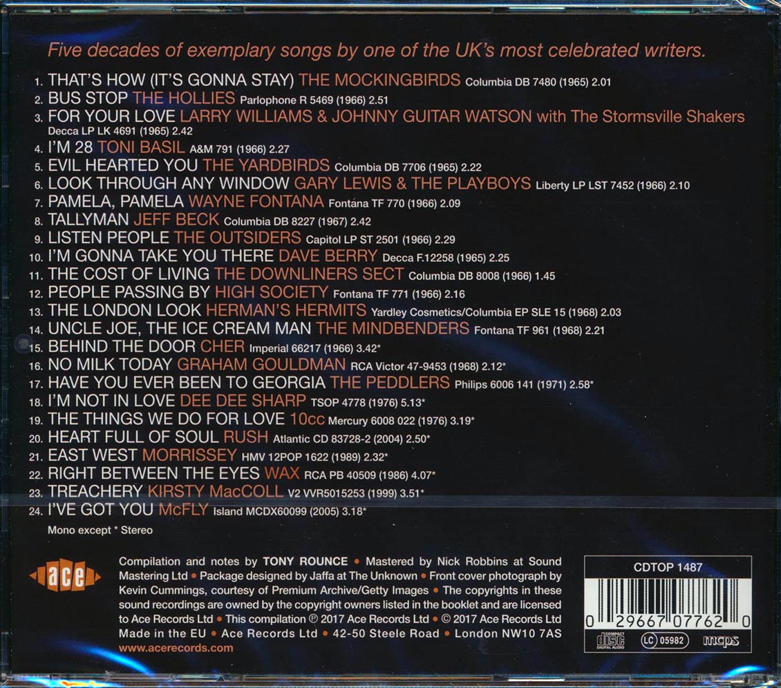 Morrissey, Rush, The Hollies, The Mockingbirds, Etc. - Listen People: The Graham Gouldman Songbook 1964-2005 (24 tracks) (incl. large booklet) (remastered)