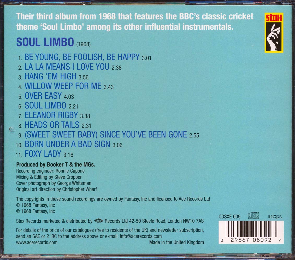 Booker T & The MG's - Soul Limbo (remastered)