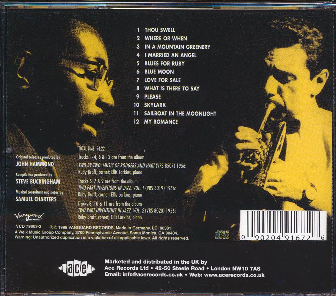 Ellis Larkins, Ruby Braff - Duets (remastered) (24-bit mastering)