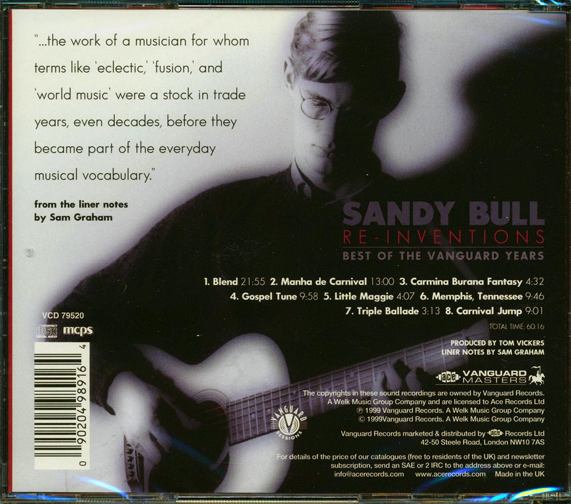 Sandy Bull - Re-Inventions: Best Of The Vanguard Years (remastered)