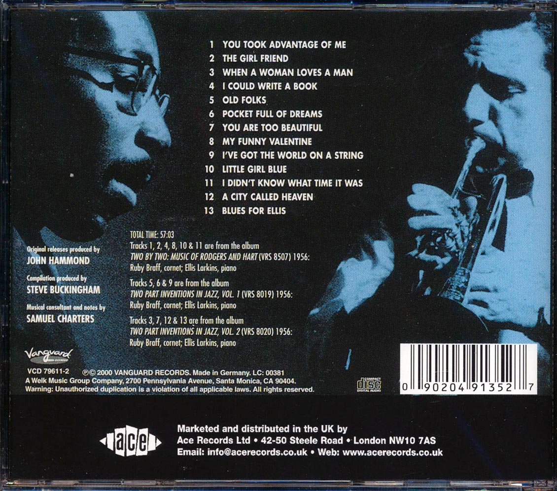 Ruby Braff, Ellis Larkins - Duets Volume 2 (remastered) (24-bit mastering)