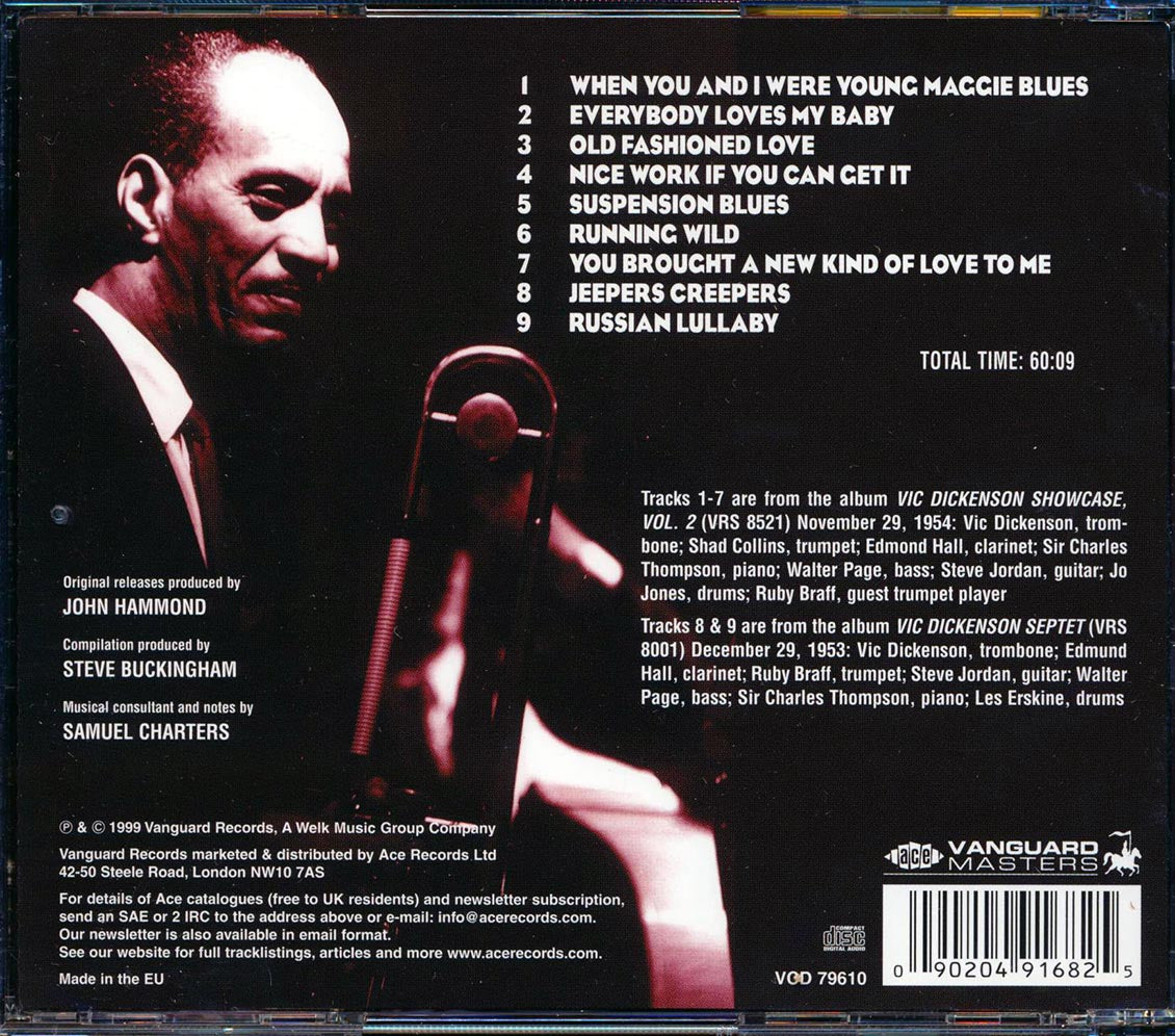 Vic Dickenson - Nice Work (incl. large booklet) (remastered)