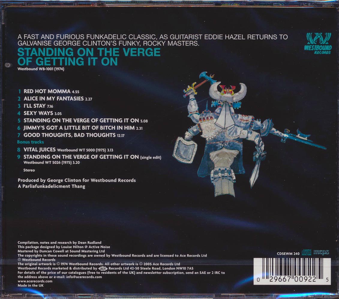 Funkadelic - Standing On The Verge Of Getting It On (+ 3 bonus tracks) (remastered)