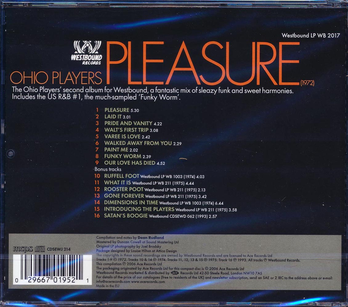 Ohio Players - Pleasure (+ 8 bonus tracks) (remastered)