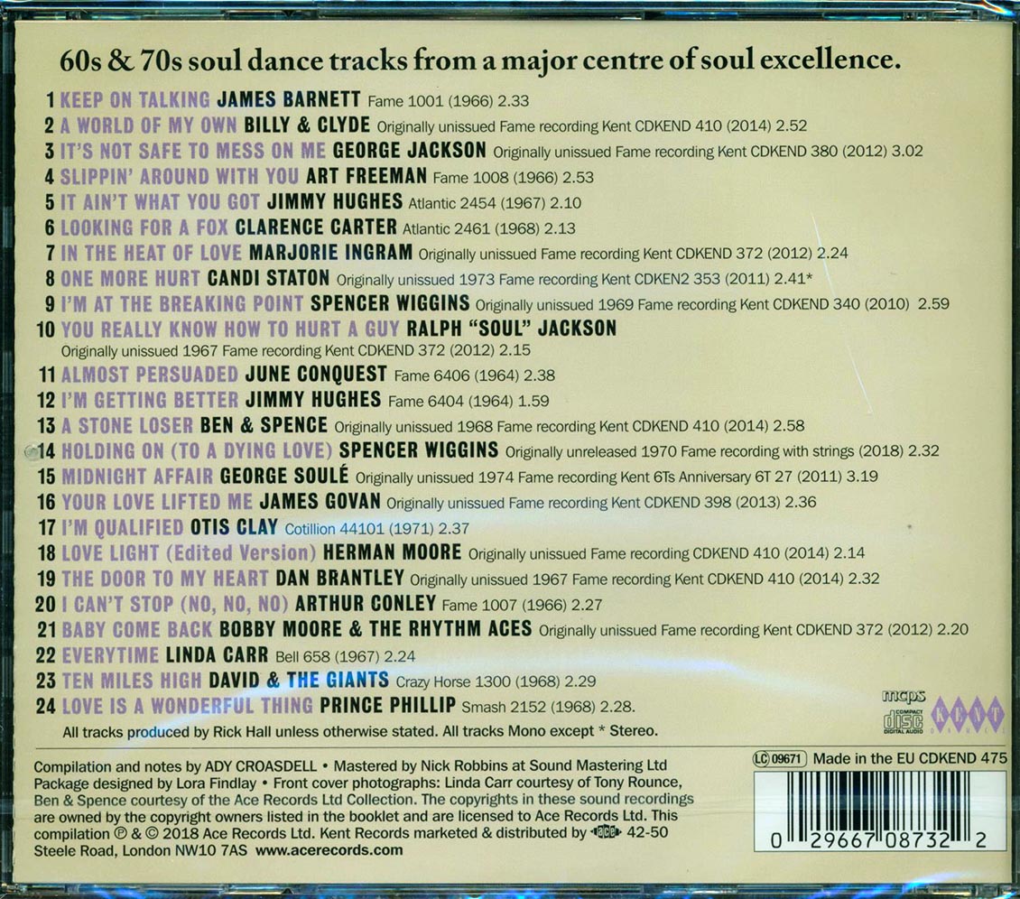 Candi Staton, George Jackson, Prince Phillip, Etc. - Fame Northern Soul (24 tracks) (incl. large booklet) (remastered)