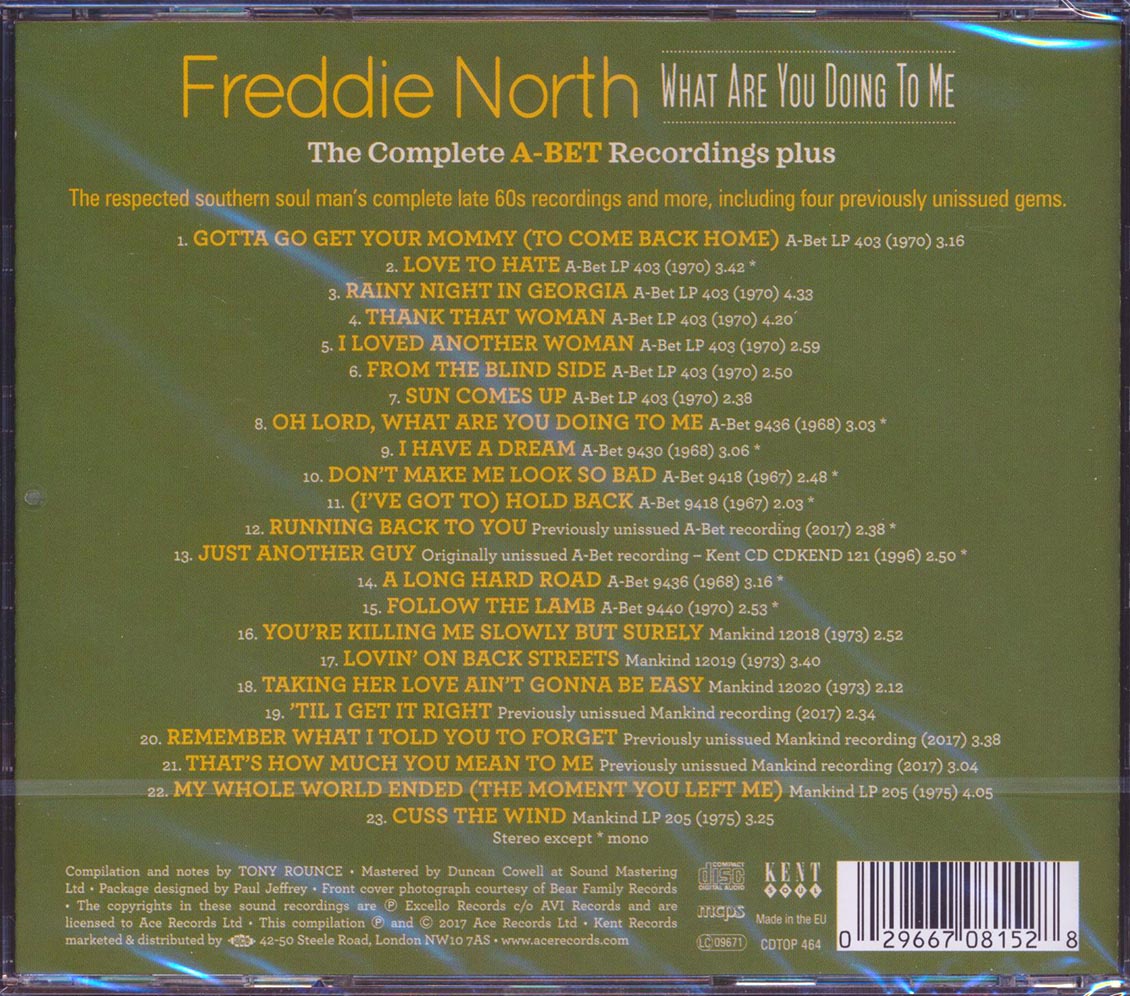 Freddie North - What Are You Doing To Me: The Complete A-Bet Recordings Plus (23 tracks) (incl. large booklet) (remastered)
