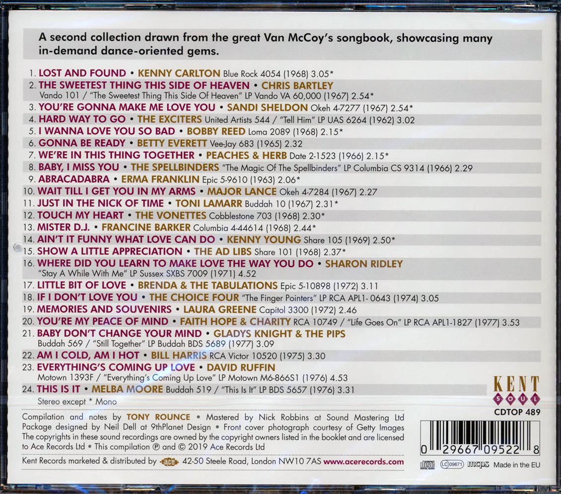 David Ruffin, Betty Everett, Gladys Knight & The Pips, Etc. - This Is It! More From The Van McCoy Songbook 1962-1977 (24 tracks) (incl. large booklet) (remastered)