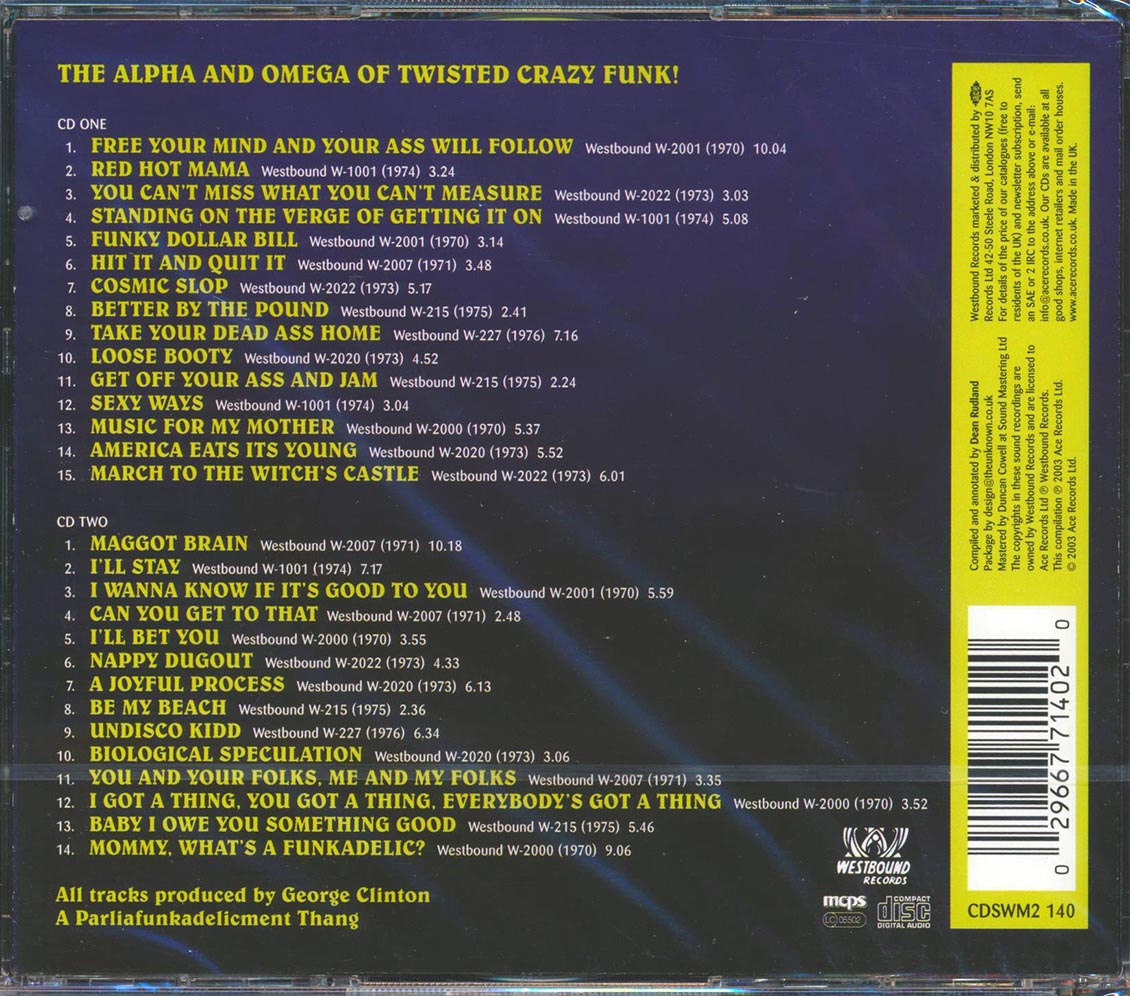 Funkadelic - Motor City Madness: The Ultimate Funkadelic Westbound Compilation (29 tracks) (2xCD) (incl. large booklet) (remastered)