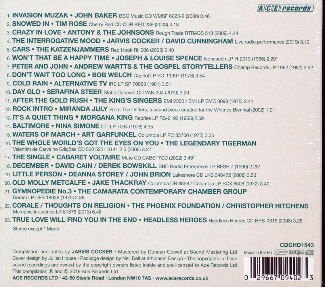 Nina Simone, Art Garfunkel, John Baker, Etc. - Music From Jarvis Cocker's Sunday Service (23 tracks) (deluxe 3-fold digipak) (remastered)