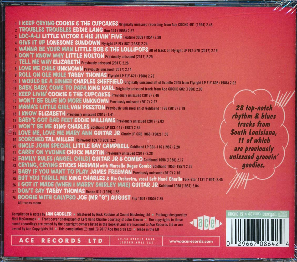 Tabby Thomas, Little Bob, Cookie & The Cupcakes, Etc. - Rhythm 'N' Bluesin' By The Bayou: Livin', Lovin' & Lyin' (28 tracks) (incl. 12-page booklet) (remastered)