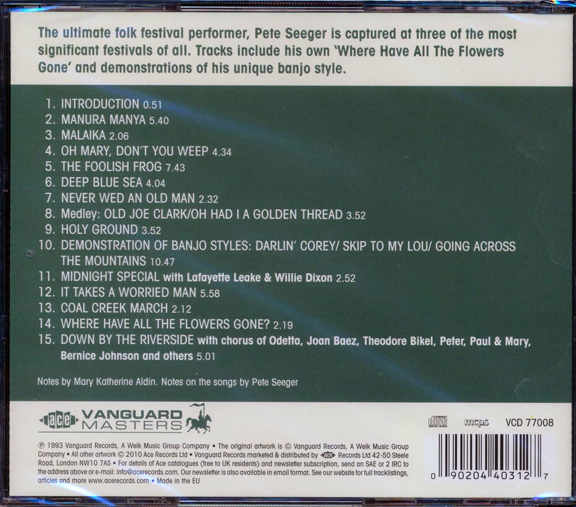 Pete Seeger - Live At Newport: Newport Folk Festival Classics (remastered)
