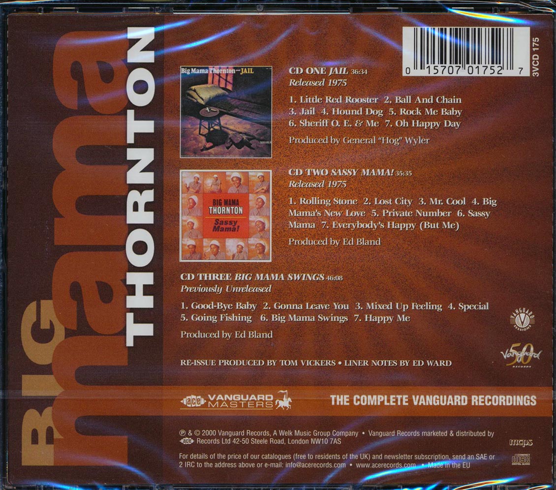 Big Mama Thornton - The Complete Vanguard Recordings (21 tracks) (3xCD) (remastered)