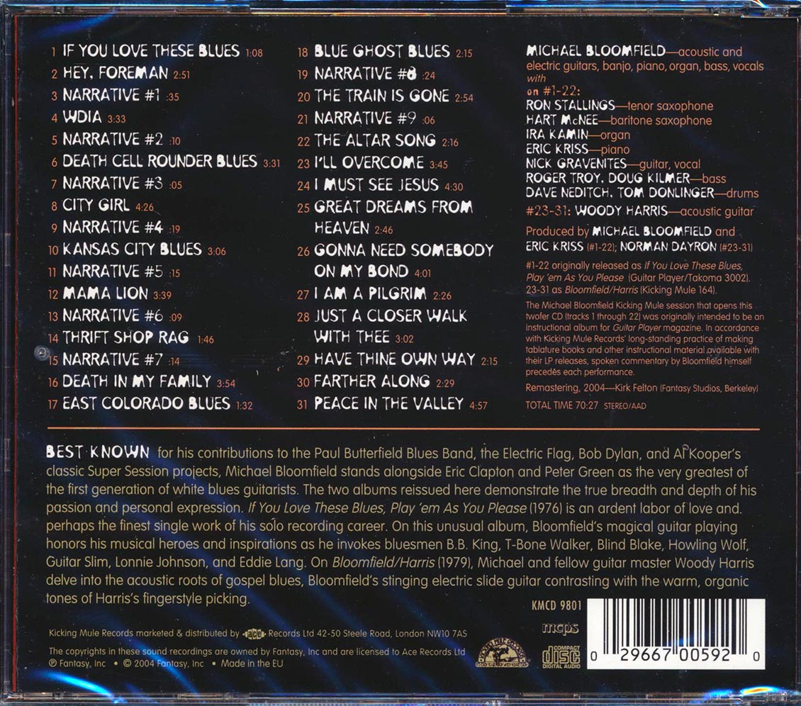 Michael Bloomfield - If You Love These Blues, Please 'Em As You Please (2 albums on 1 CD) (31 tracks) (remastered)