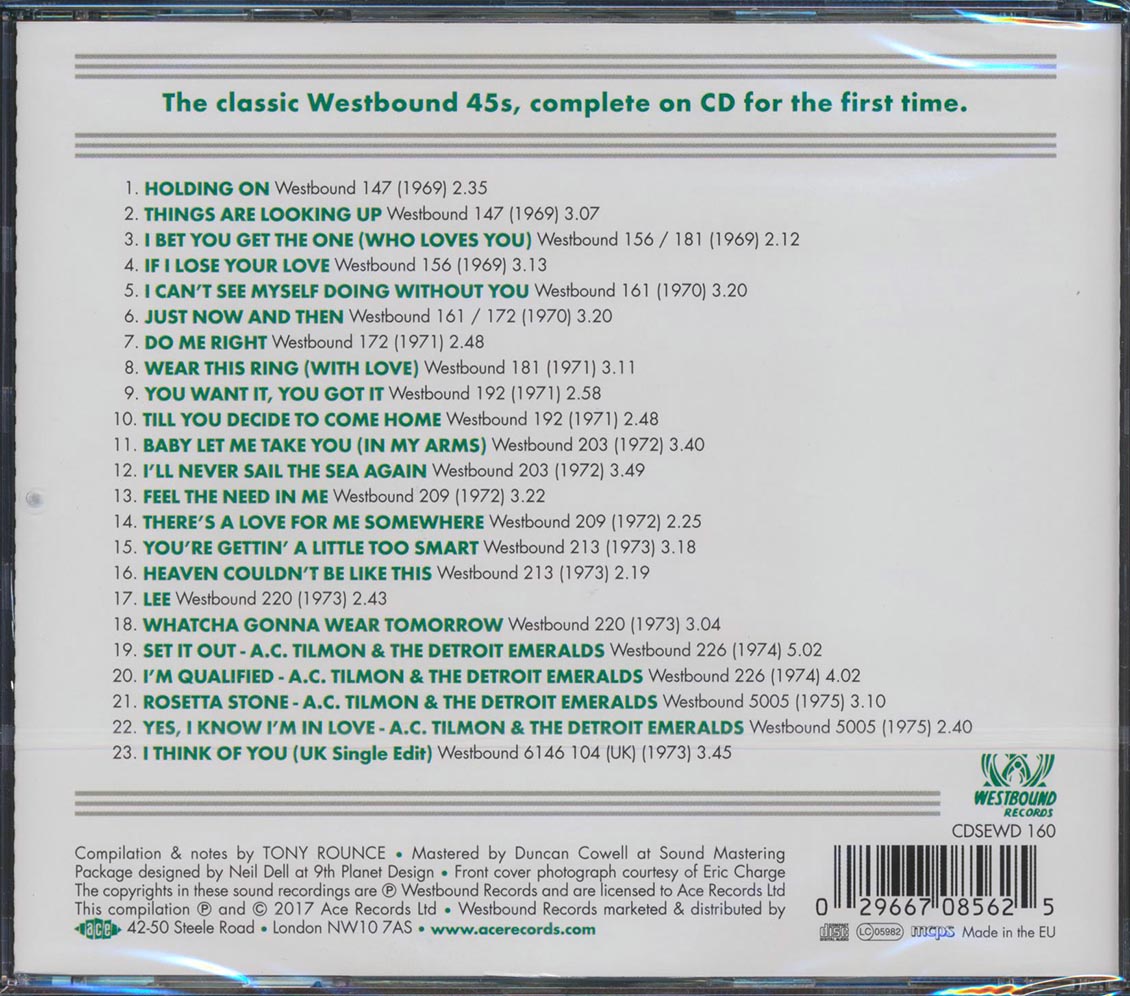 The Detroit Emeralds - I Think Of You: The Westbound Singles 1969-1975 (23 tracks) (incl. large booklet) (remastered)