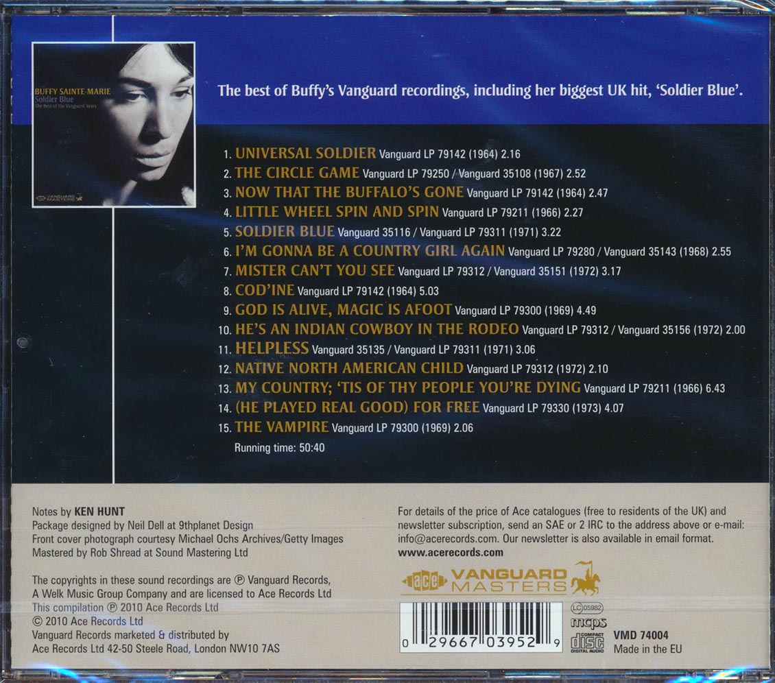 Buffy Sainte-Marie - Soldier Blue: The Best Of The Vanguard Years (remastered)
