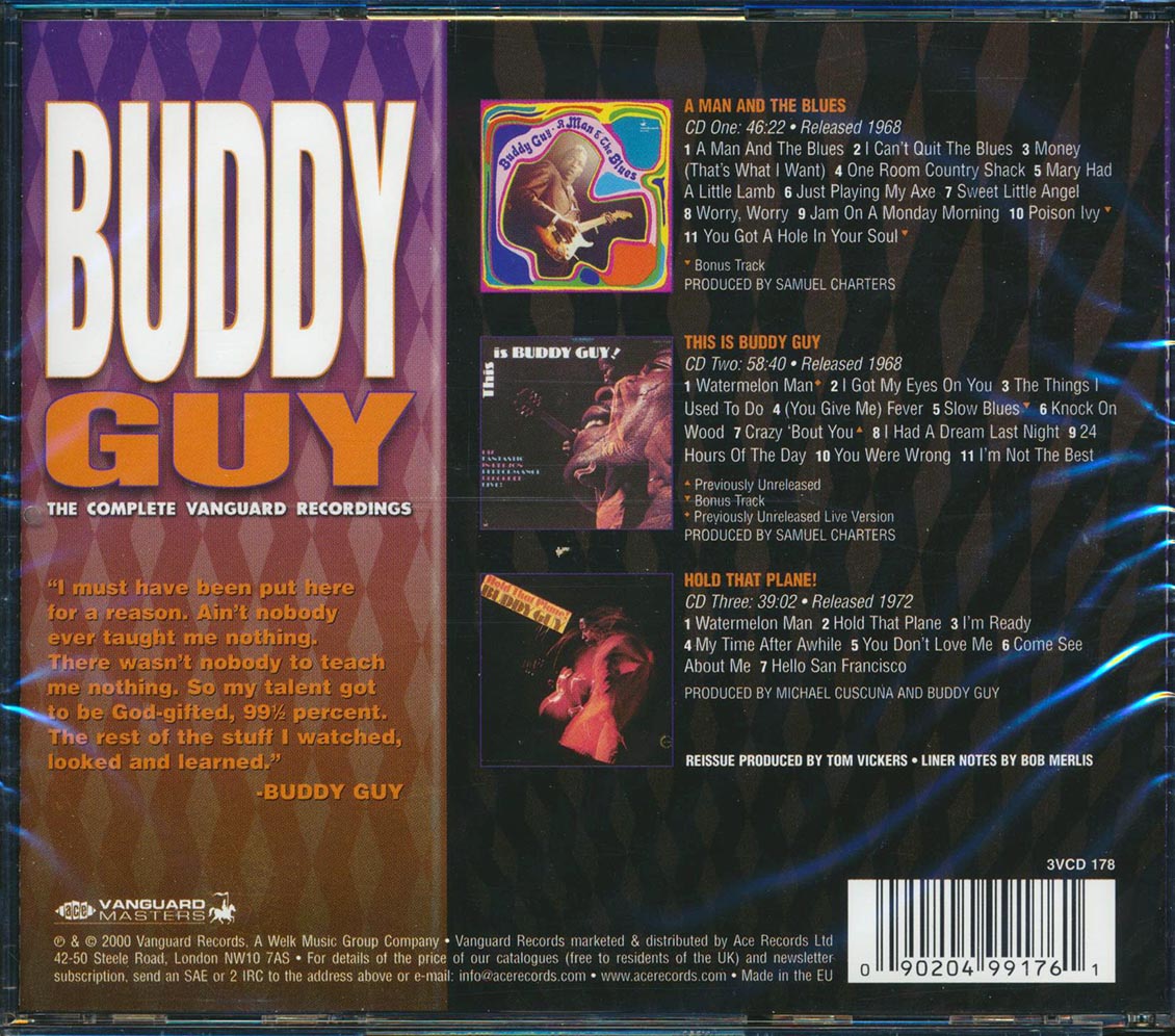 Buddy Guy - The Complete Vanguard Recordings (29 tracks) (+ 3 bonus tracks) (3xCD) (incl. large booklet) (remastered)