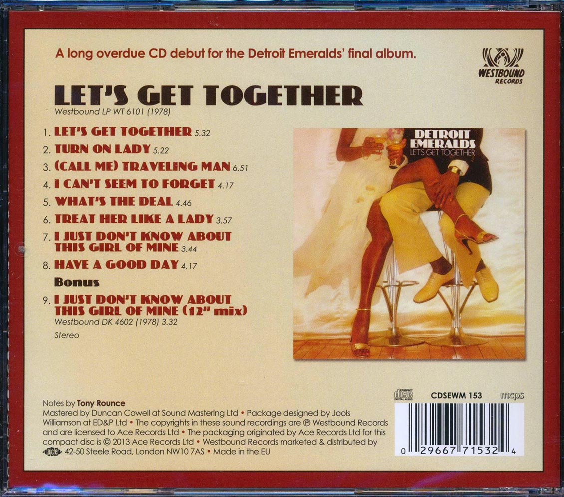 The Detroit Emeralds - Let's Get Together (+ 2 bonus tracks) (remastered)