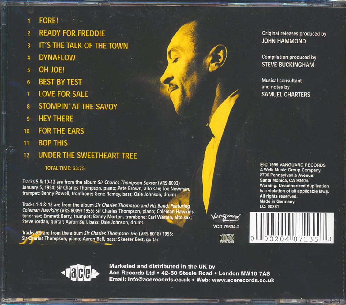 Sir Charles Thompson & The Hawk - For The Ears (incl. large booklet) (remastered) (24-bit mastering)