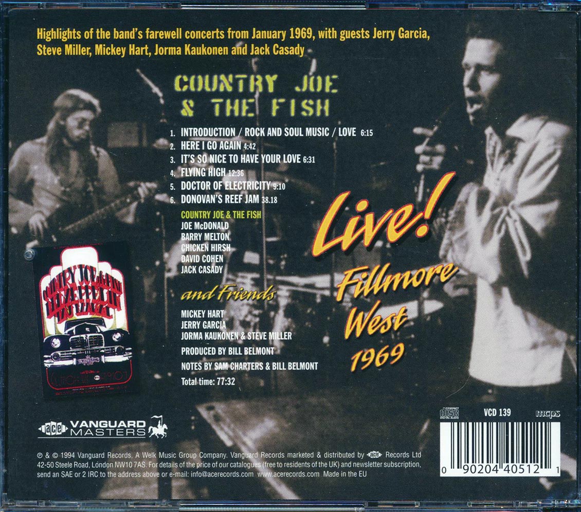 Country Joe & The Fish - Live! Fillmore West 1969 (remastered)