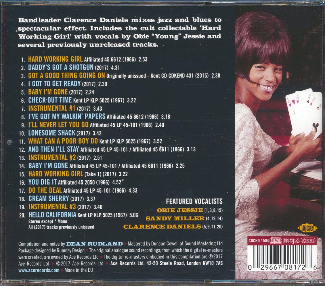 The Clarence Daniels Orchestra - Hard Workin': West Coast Big Band R&B Grooves And Jazz Jump (20 tracks) (incl. large booklet) (remastered)