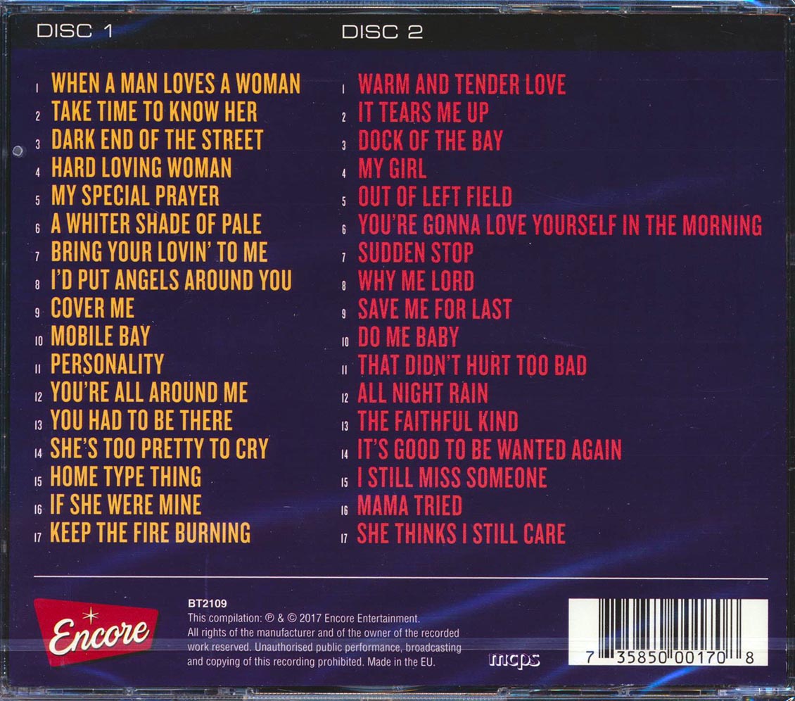 Percy Sledge - When A Man Loves A Woman: 34 Hits (34 tracks) (2xCD)