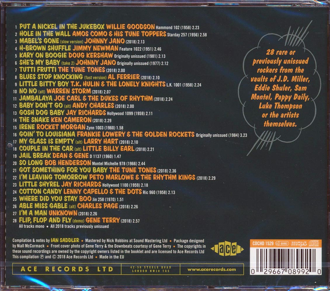 Doug Kershaw, The Tune Tones, Charles Page, Etc. - Boppin' By The Bayou: Flip, Flop & Fly (28 tracks) (incl. 20-page booklet) (remastered)