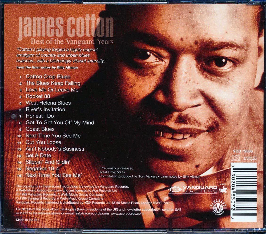 James Cotton - Best Of The Vanguard Years (remastered)