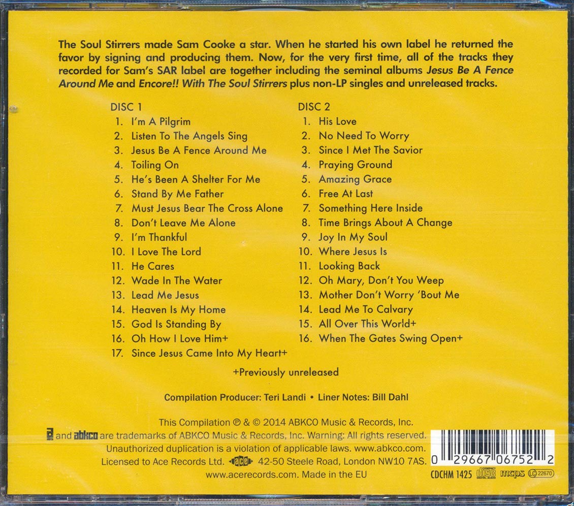 The Soul Stirrers - Joy In My Soul: The Complete Sar Recordings (33 tracks) (2xCD) (remastered)